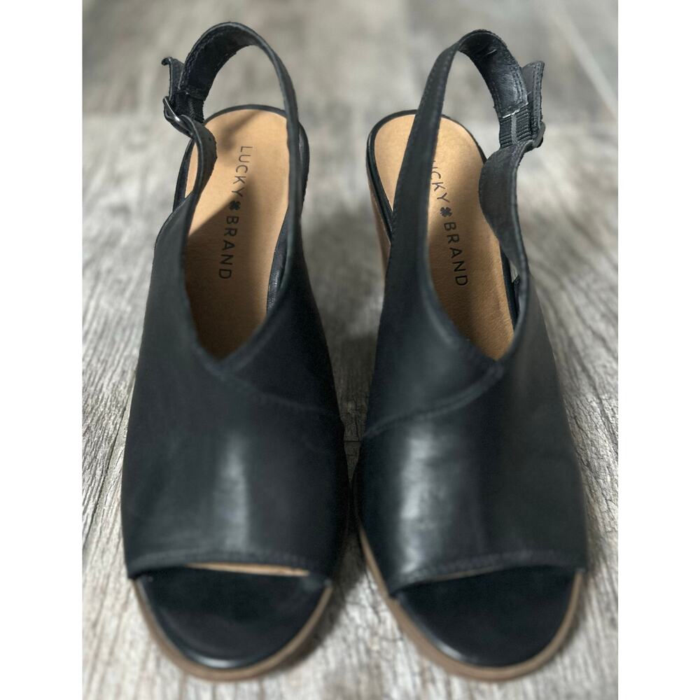 Women Lucky Heels, Black, Size 8.5